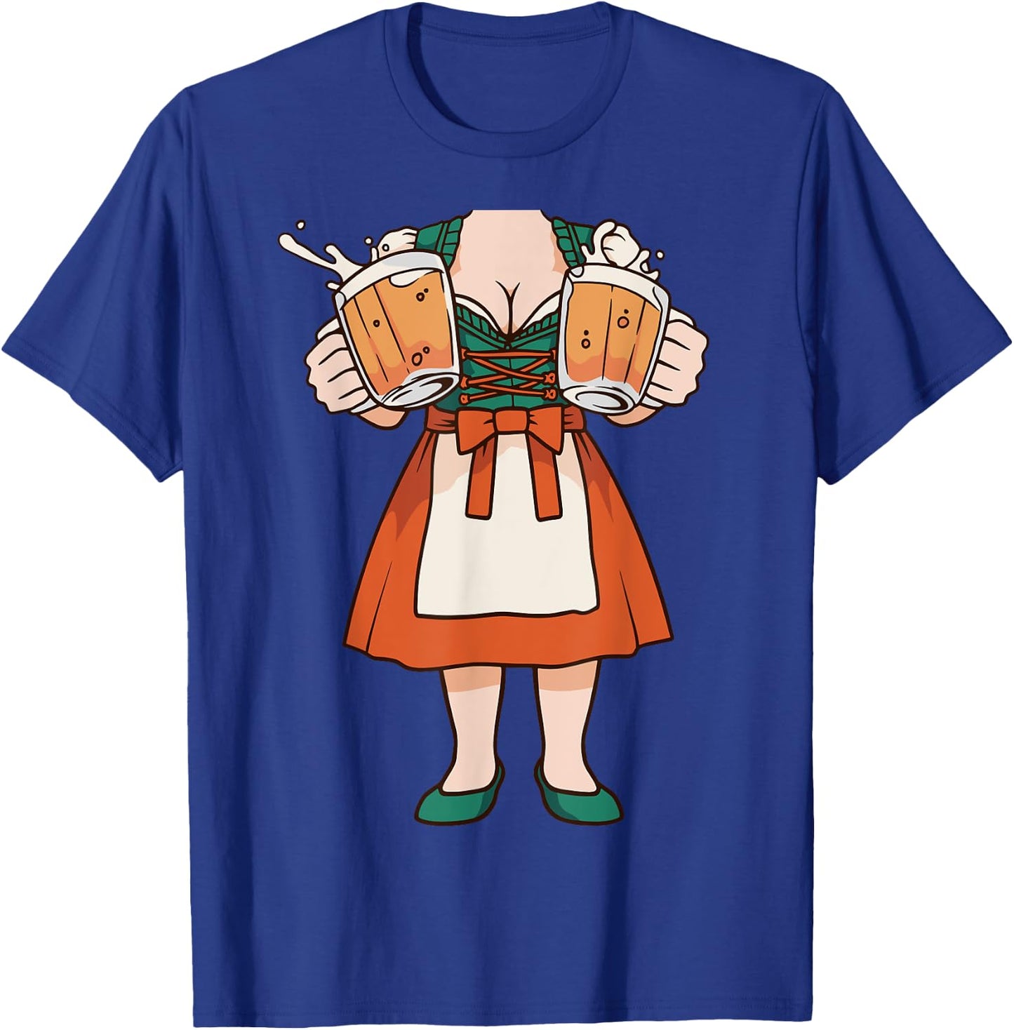 Dirndl Oktoberfest Costume Halloween Pretzel T-Shirt - T-Shirt | Royal