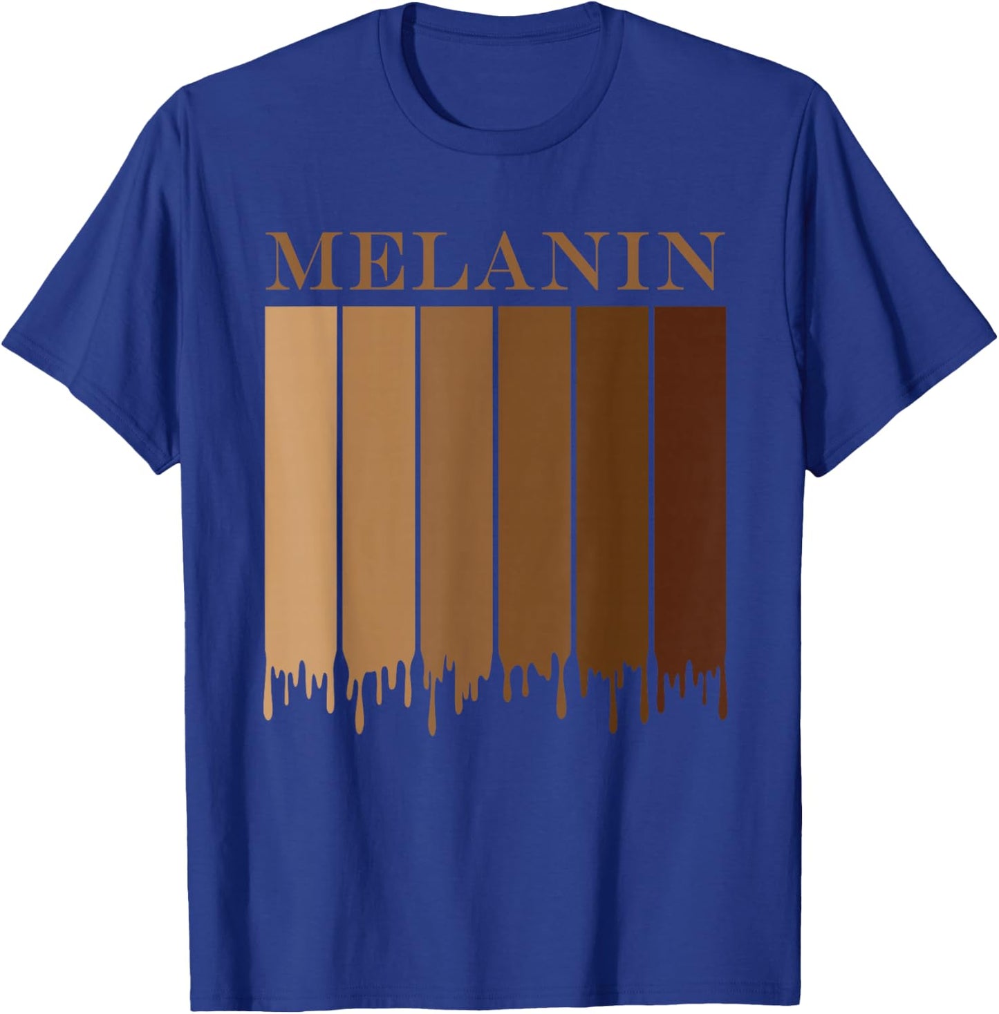 Drippin Melanin Black History Month shirt girls BHM T-Shirt - T-Shirt | Royal