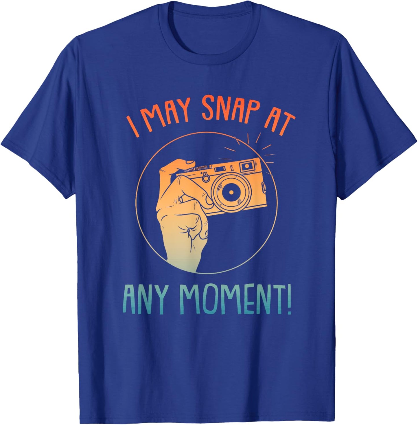 Funny Photography Art Women Camera Gag Photographer T-Shirt - T-Shirt | Royal