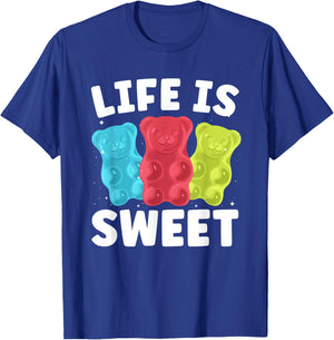 Cool Gummy Bear Art Girls Kids Candy Lover Gummies T-Shirt - T-Shirt | Royal