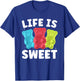 Cool Gummy Bear Art Girls Kids Candy Lover Gummies T-Shirt - T-Shirt | Royal