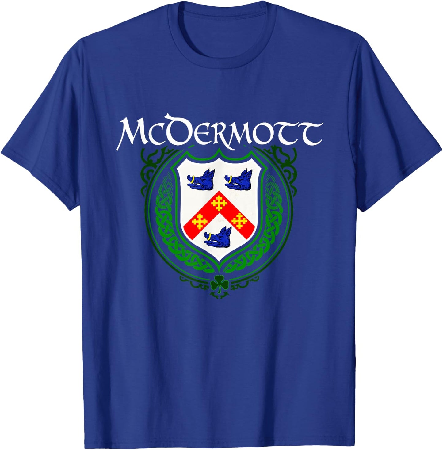 McDermott Surname Irish Clan Tartan Badge Ireland T-Shirt - T-Shirt | Royal