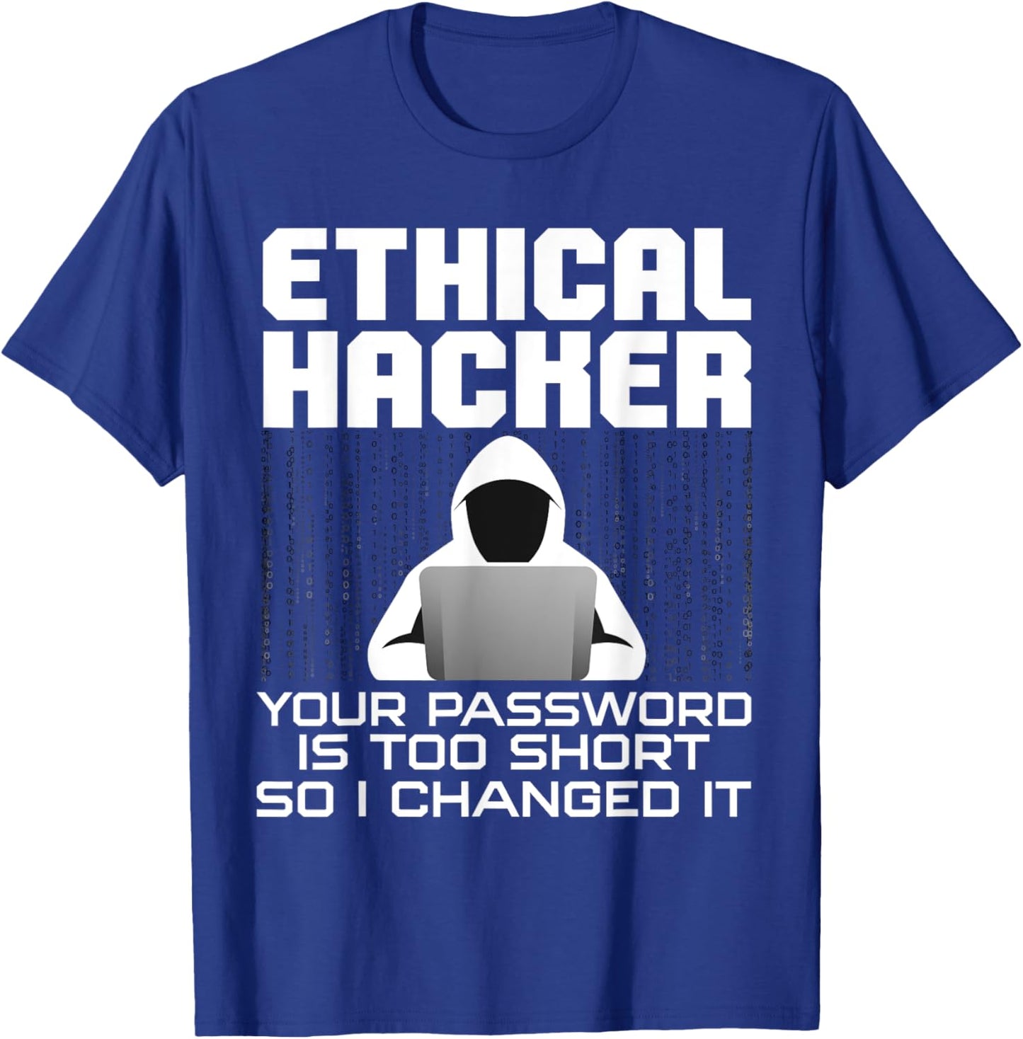 Funny Hacker Art Women Hacking Lover Computer Nerd T-Shirt - T-Shirt | Royal