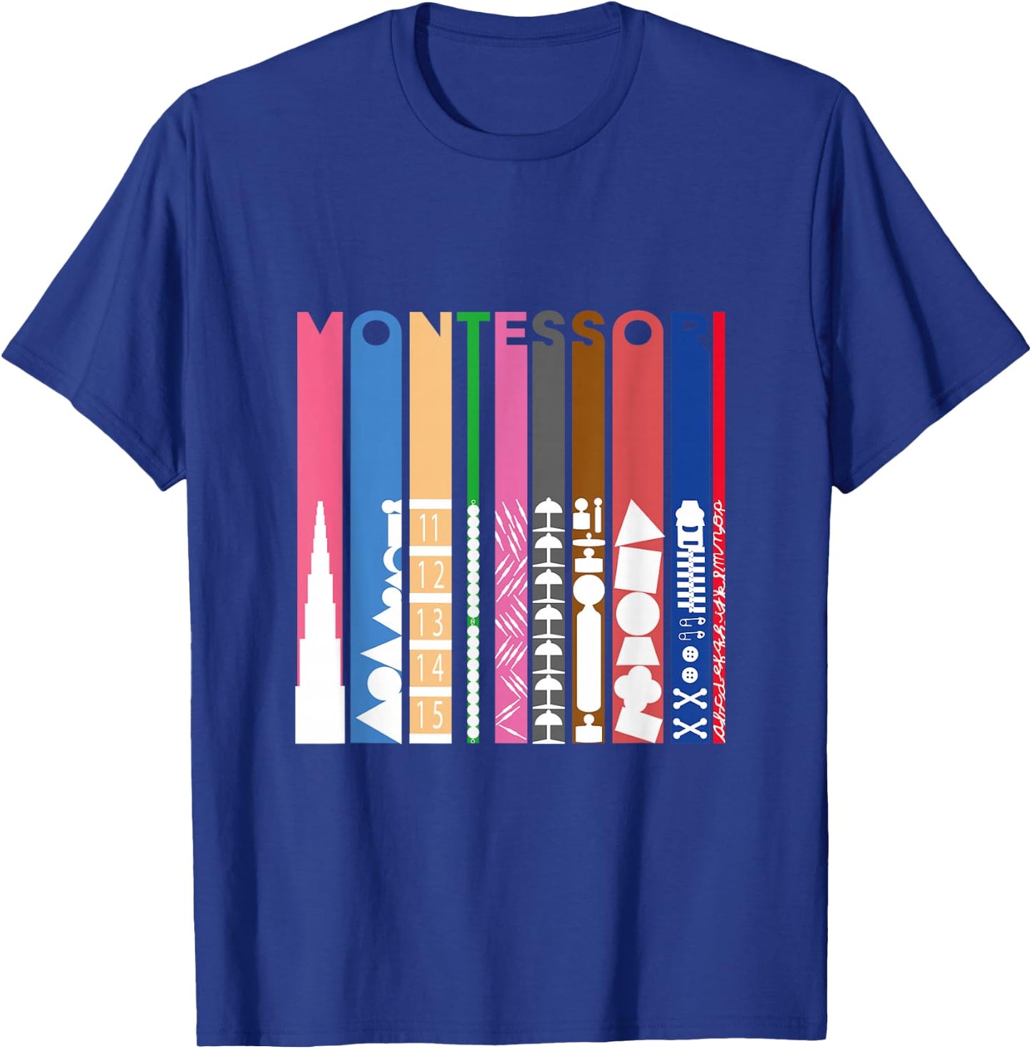 Montessori Colors T-Shirt - T-Shirt | Royal