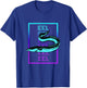 Vintage Eel Gifts Eel Fish Retro - Women's Classic Fit Black Graphic - Small - Short Sleeve - -Adults T-Shirt - T-Shirt | Royal
