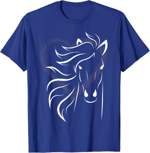 Women's horse shirt for riders and lovers of horses T-Shirt - T-Shirt | Royal