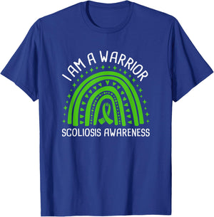 I Am A Warrior Scoliosis Awareness T-Shirt - T-Shirt | Royal