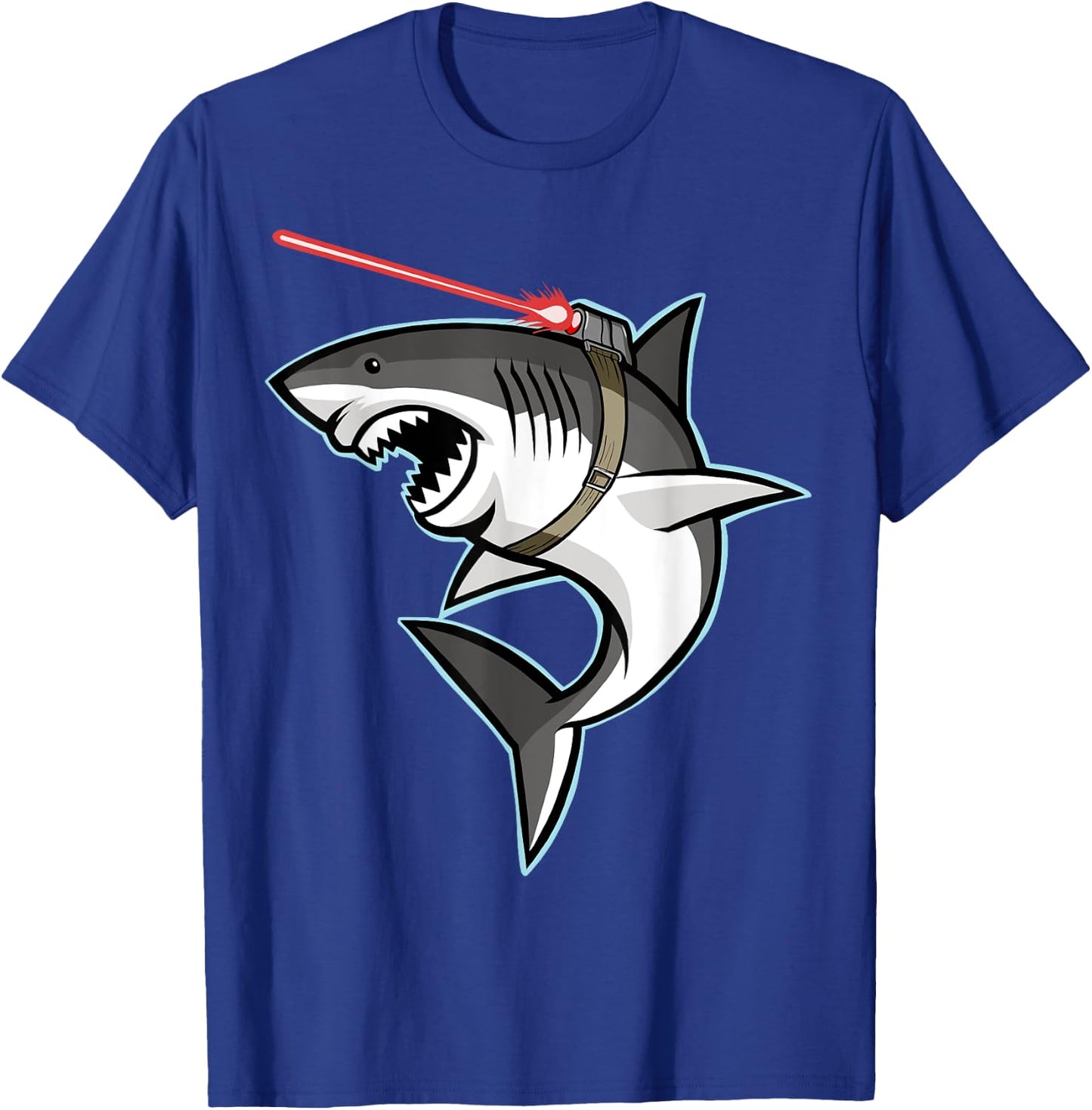 Laser Shark Shark with Laser Beam T-Shirt - T-Shirt | Royal