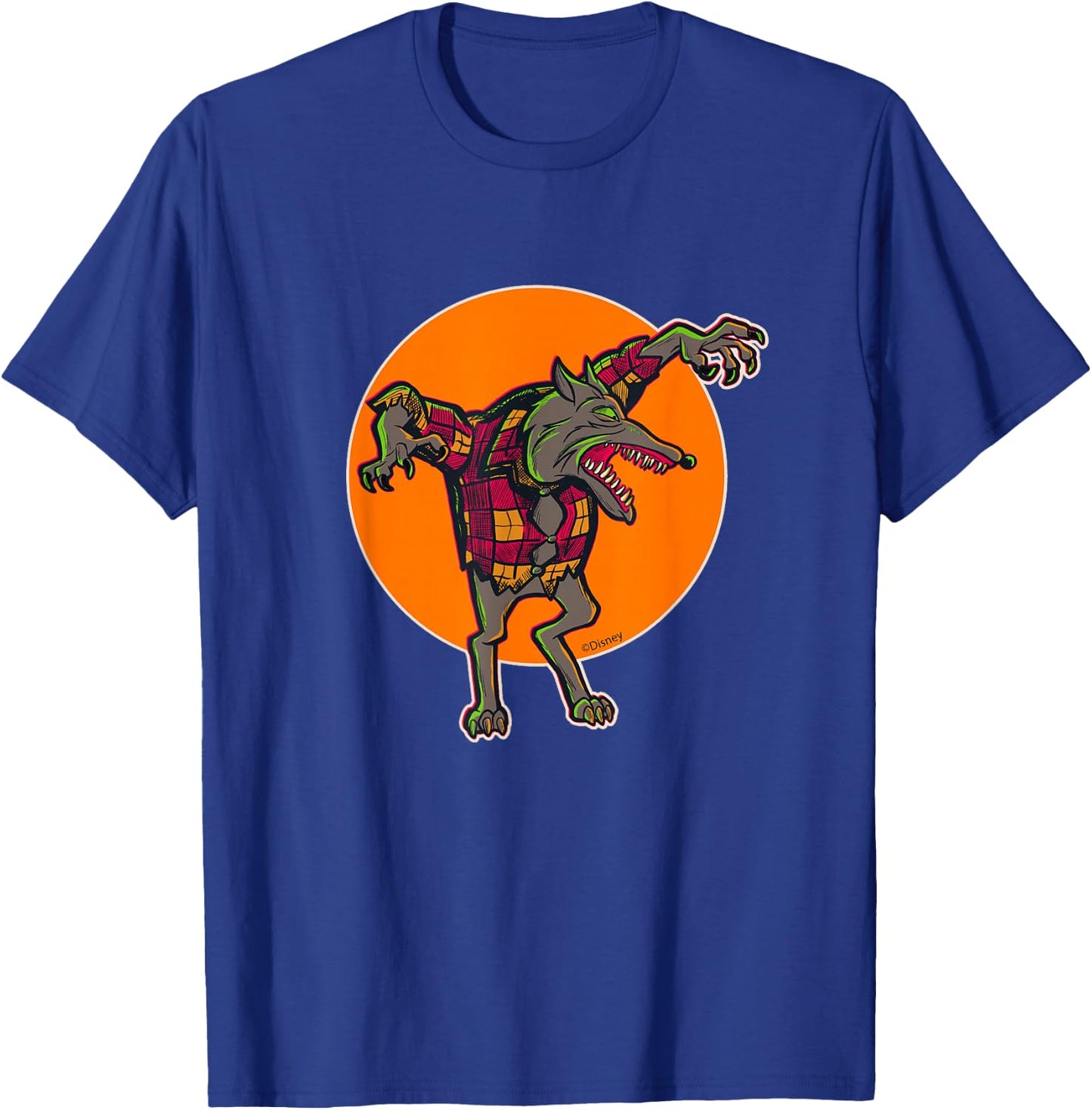 Disney 100 Nightmare Before Christmas Halloween Wolfman T-Shirt - T-Shirt | Royal