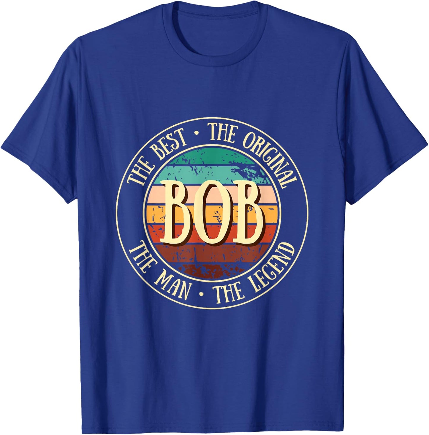 Bob Legend Vintage Gift Funny Name Gifts T-Shirt - T-Shirt | Royal