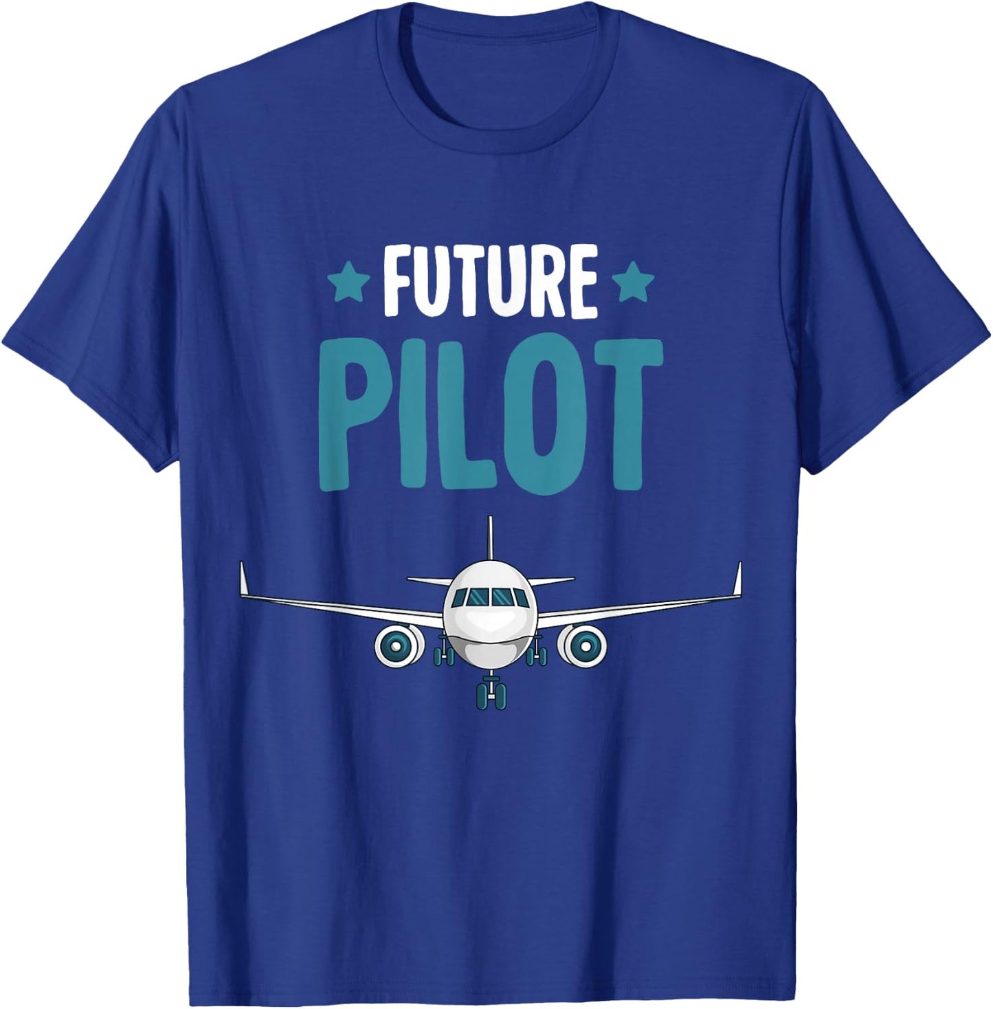 Future Pilot Airplane Plane Boys Toddler Kids T-Shirt - T-Shirt | Royal
