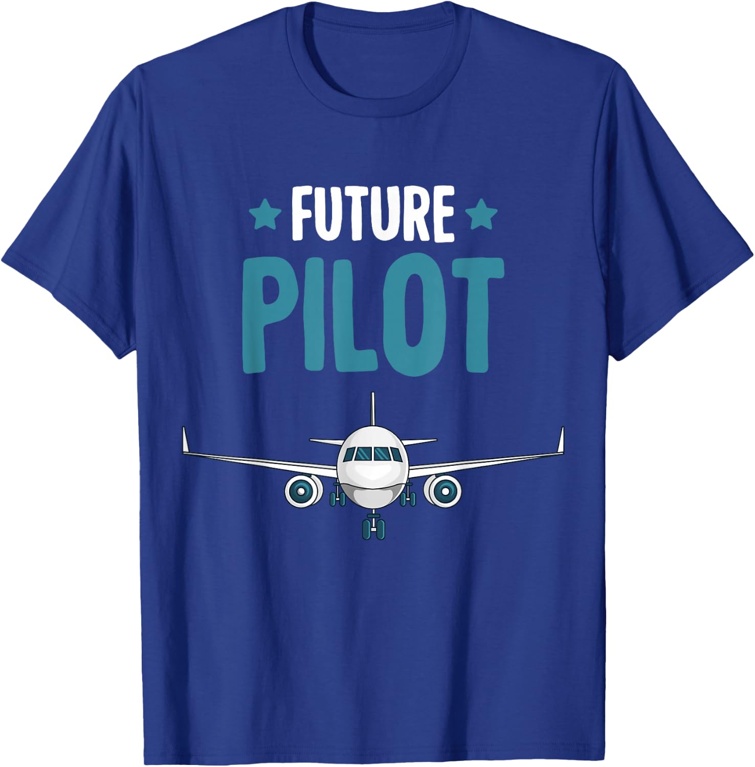 Future Pilot Airplane Plane Boys Toddler Kids T-Shirt - T-Shirt | Royal