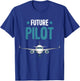 Future Pilot Airplane Plane Boys Toddler Kids T-Shirt - T-Shirt | Royal
