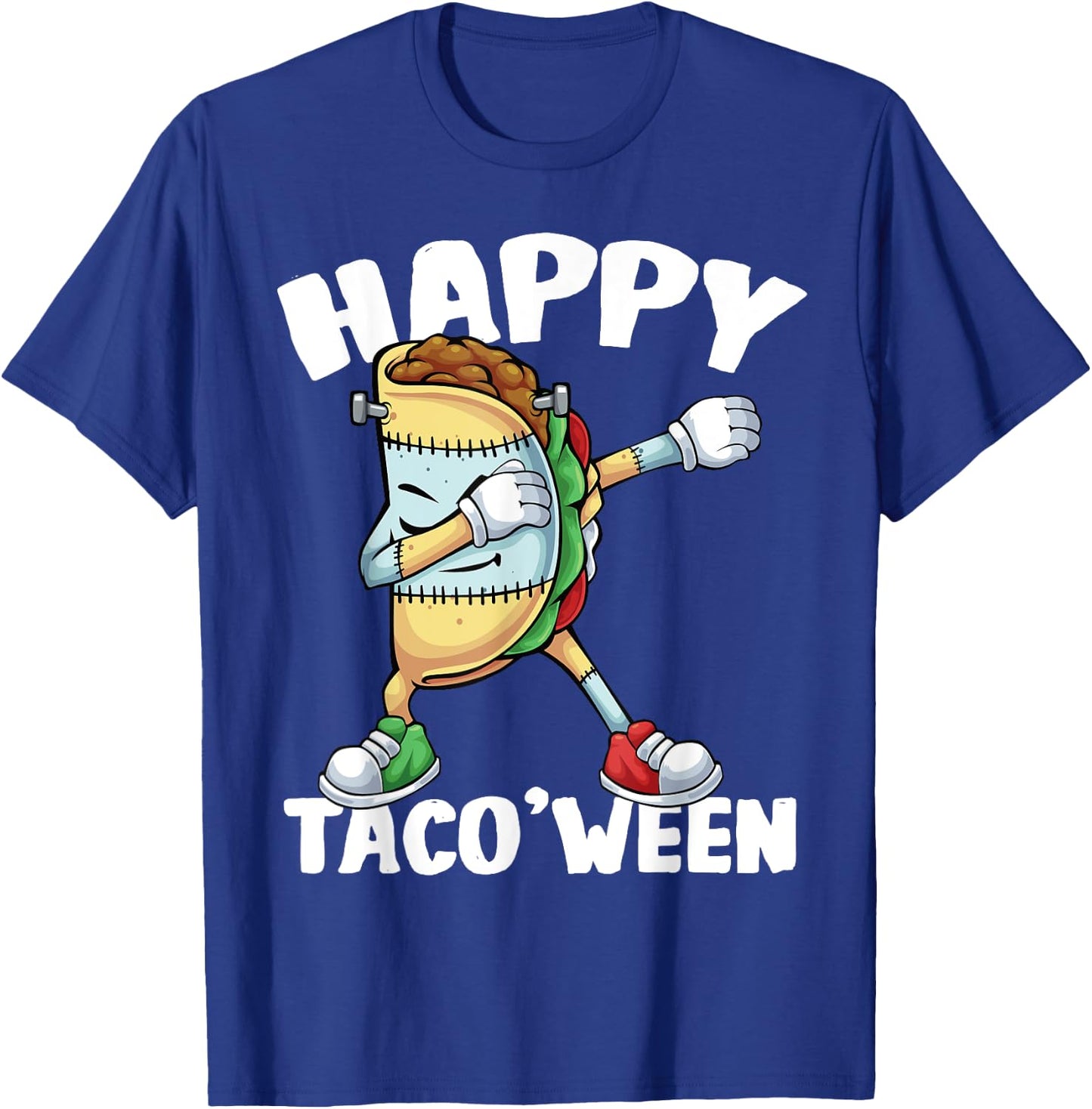 Happy Taco'Ween Spooky Taco Monster Halloween Boys Kids T-Shirt - T-Shirt | Royal
