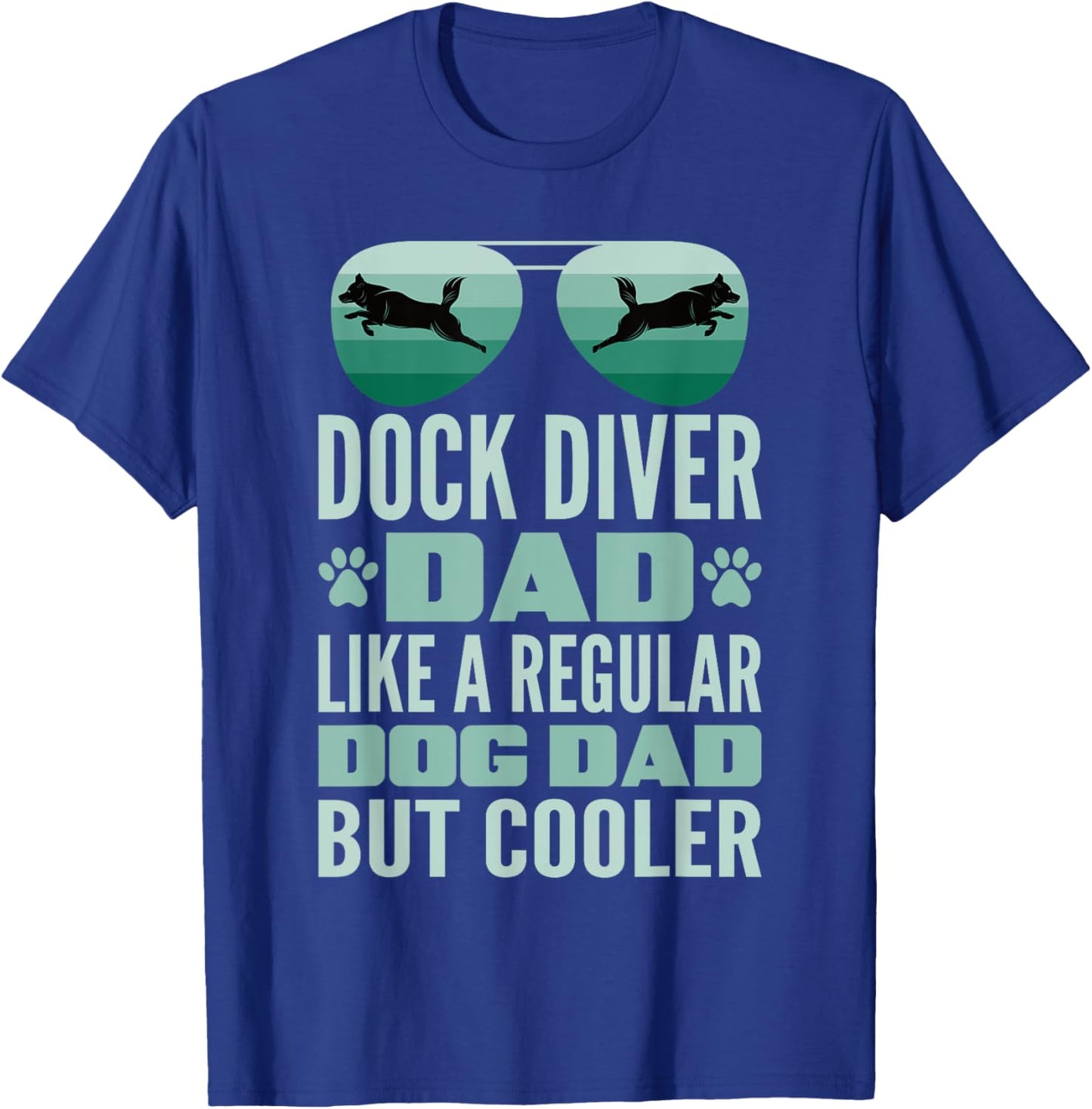 Dog Dock Jumping Dock Diving Dogs Girls Kids T-Shirt - T-Shirt | Royal