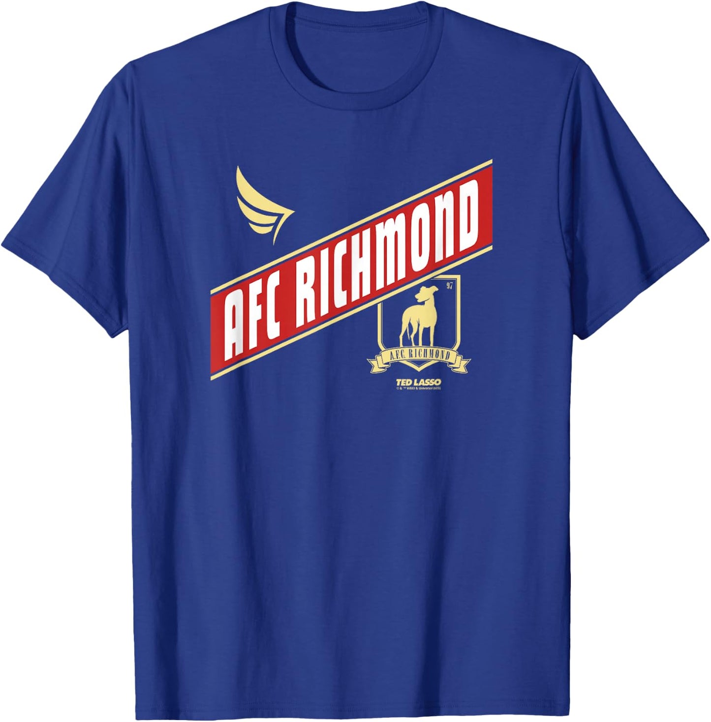Ted Lasso AFC Richmond Crossed Band Logo T-Shirt - T-Shirt | Royal