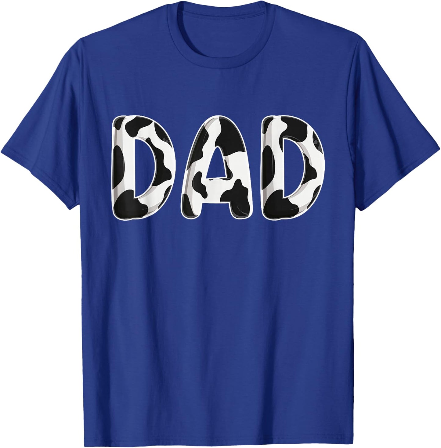 Cow Dad Birthday Family Matching Fathers Day Boy Girl Farm T-Shirt - T-Shirt | Royal