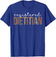 Leopard Registered Dietitian Appreciation healthcare workers T-Shirt - T-Shirt | Royal