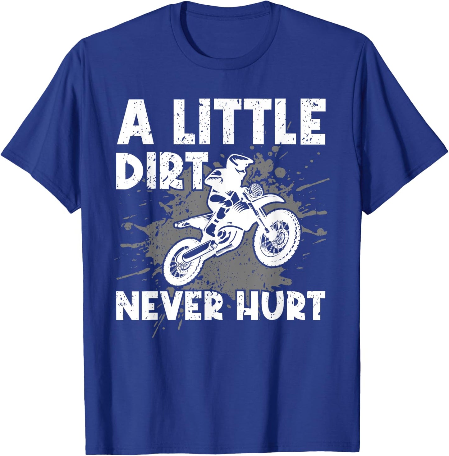 Funny Dirt Bike Design Women Kids Motocross Riding T-Shirt - T-Shirt | Royal