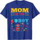 Mom of The Birthday Boy Robot Matching Family Party T-Shirt - T-Shirt | Royal