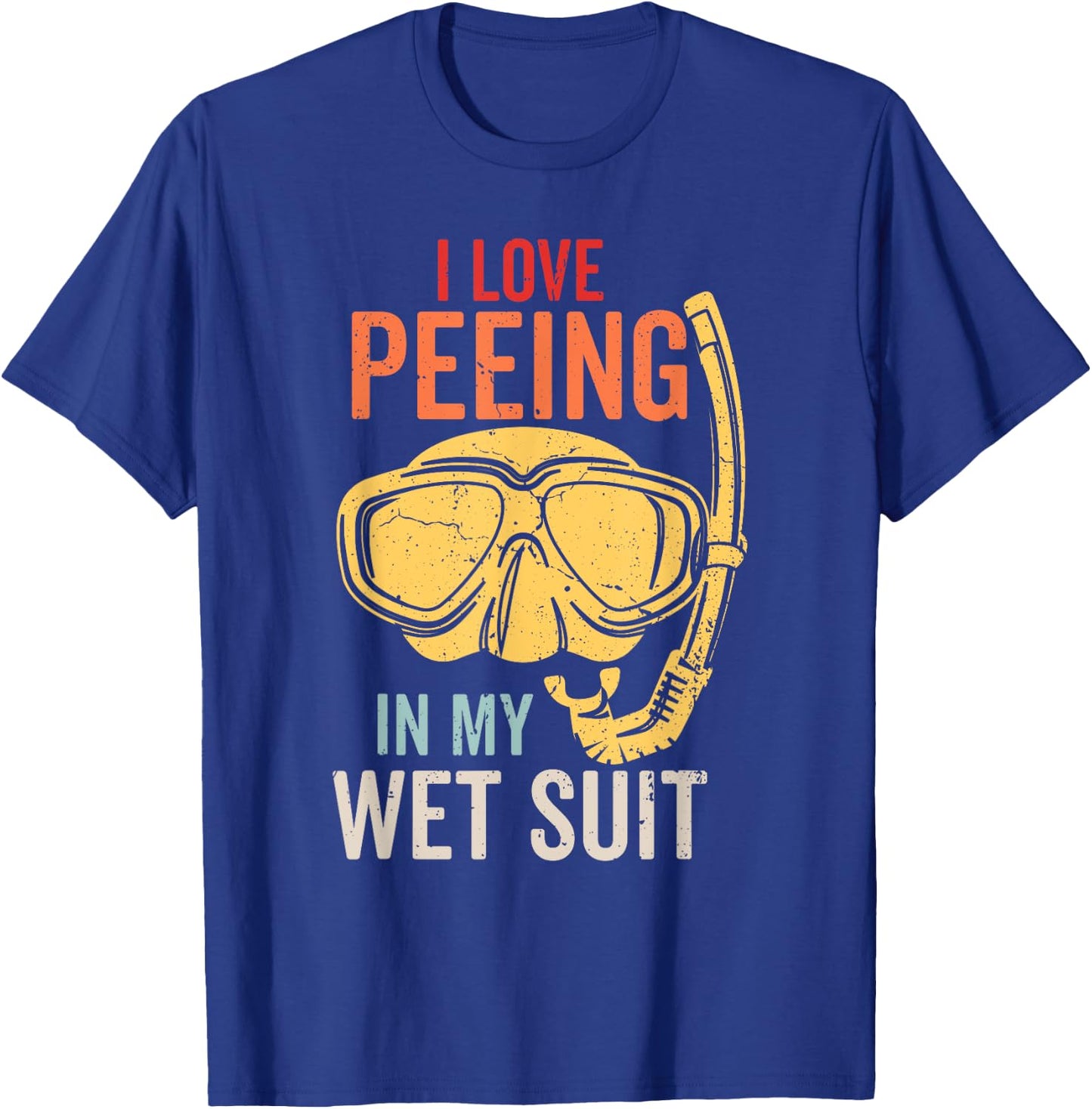 Vintage Scuba Dive Women Diver Funny Scuba Diving T-Shirt - T-Shirt | Royal