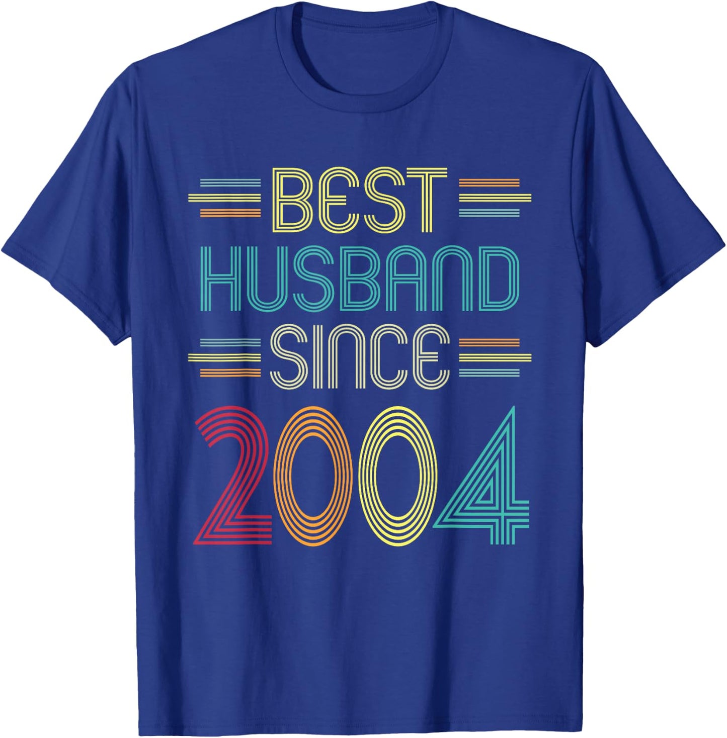 Best Husband Since 2004 - 18th Wedding Anniversary T-Shirt - T-Shirt | Royal