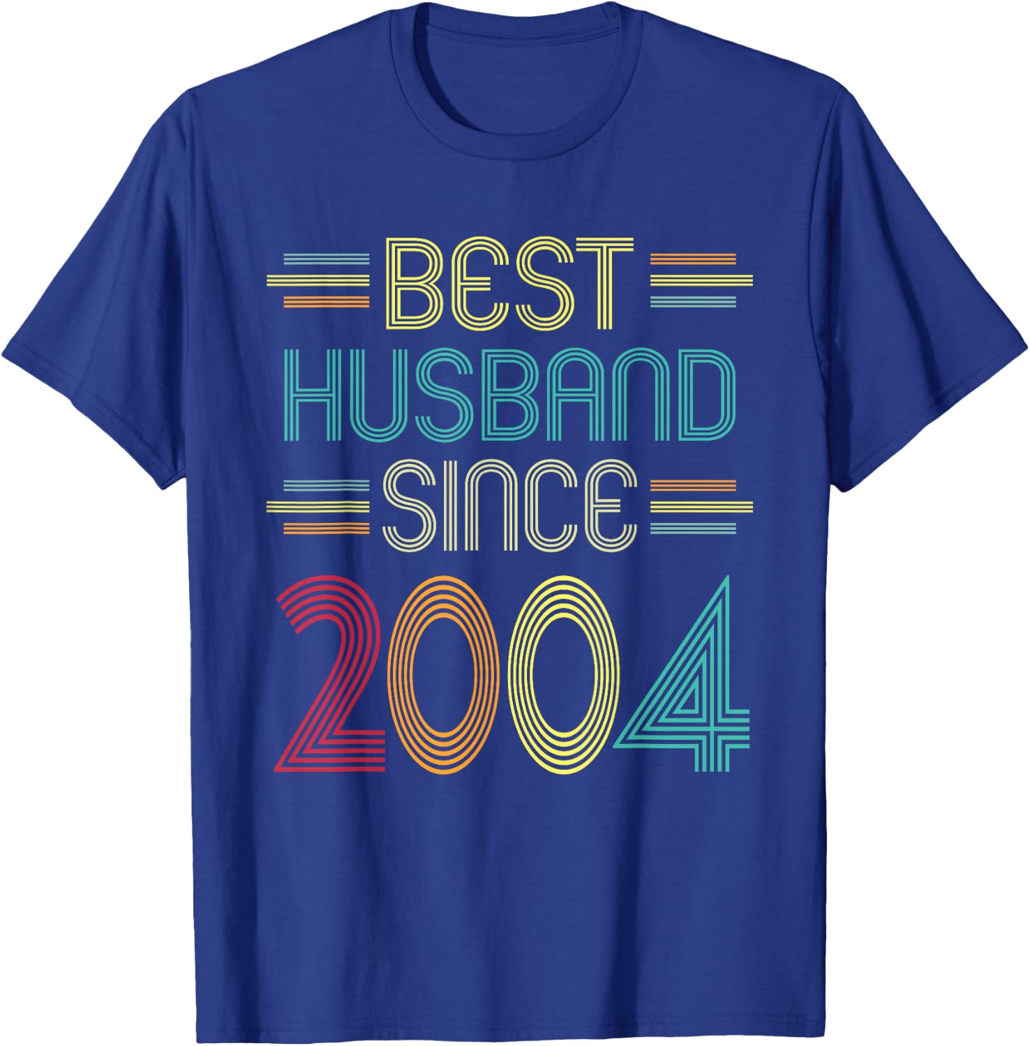 Best Husband Since 2004 - 18th Wedding Anniversary T-Shirt - T-Shirt | Royal