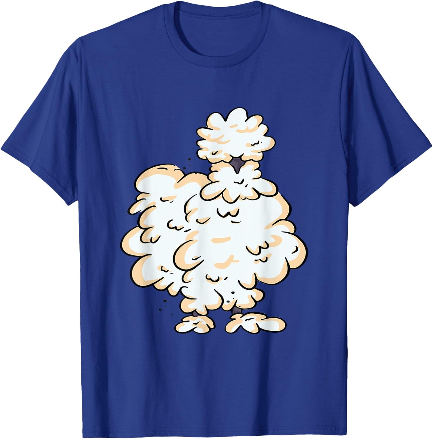 Silkie Chicken Smooth Cuddly Bird Silk Chicken Silky Chicken T-Shirt - T-Shirt | Royal