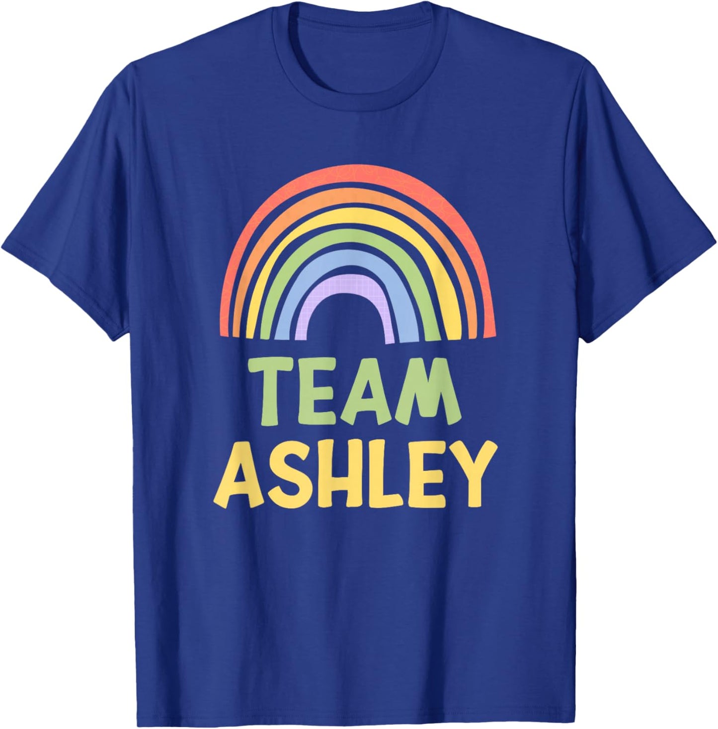 Happy Colorful Team Ashley Rainbow Pride Green Yellow T-Shirt - T-Shirt | Royal