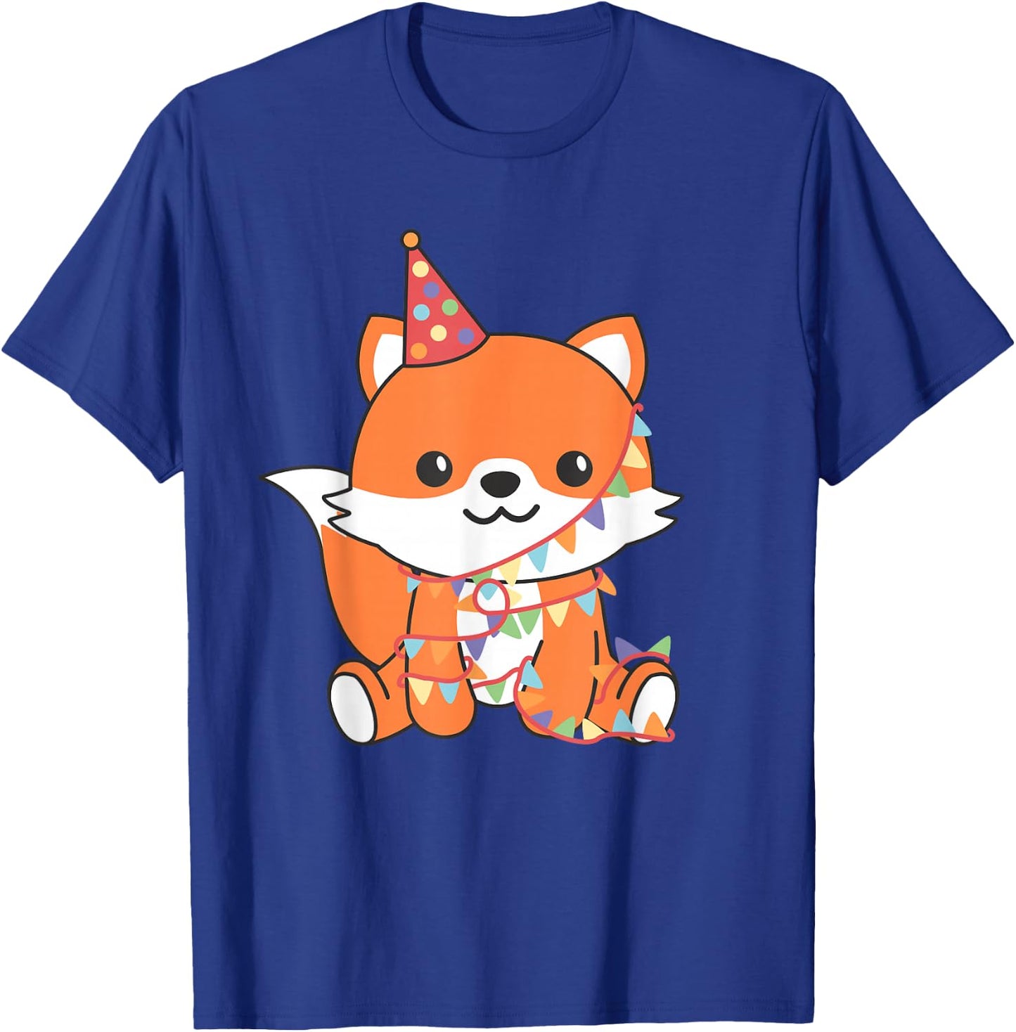 Fox for Birthday for Children a Birthday Fox T-Shirt - T-Shirt | Royal