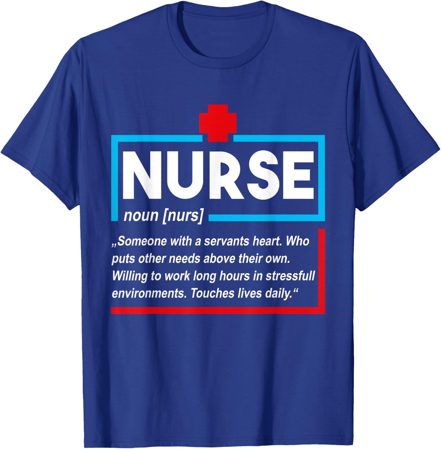 Definition RN LPN Registered Nurse T-Shirt - T-Shirt | Royal