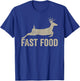 Fast Food Deer Hunter - Funny Hunting T-Shirt - T-Shirt | Royal