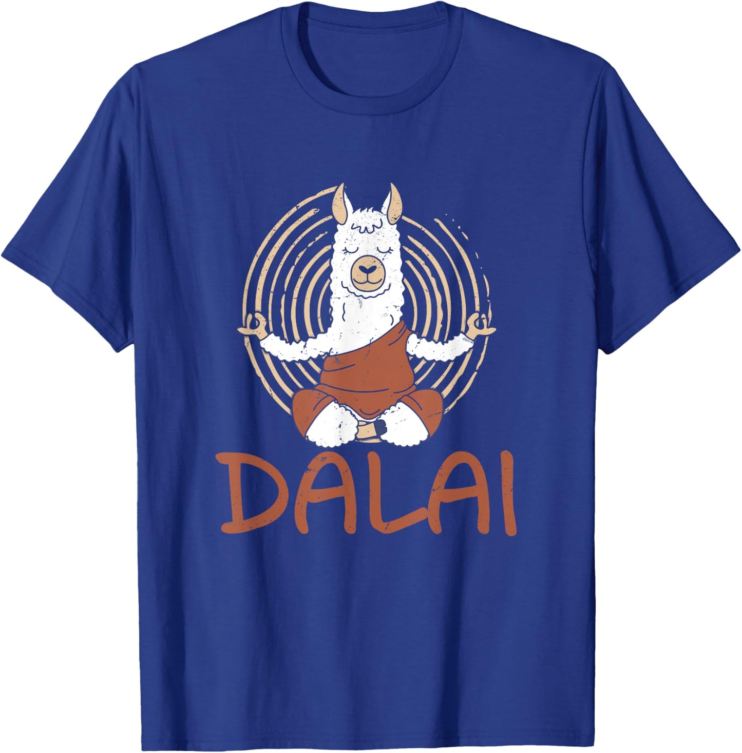 Dalai Lama Llama Does Yoga Meditation With Buddhism Alpaca T-Shirt - T-Shirt | Royal