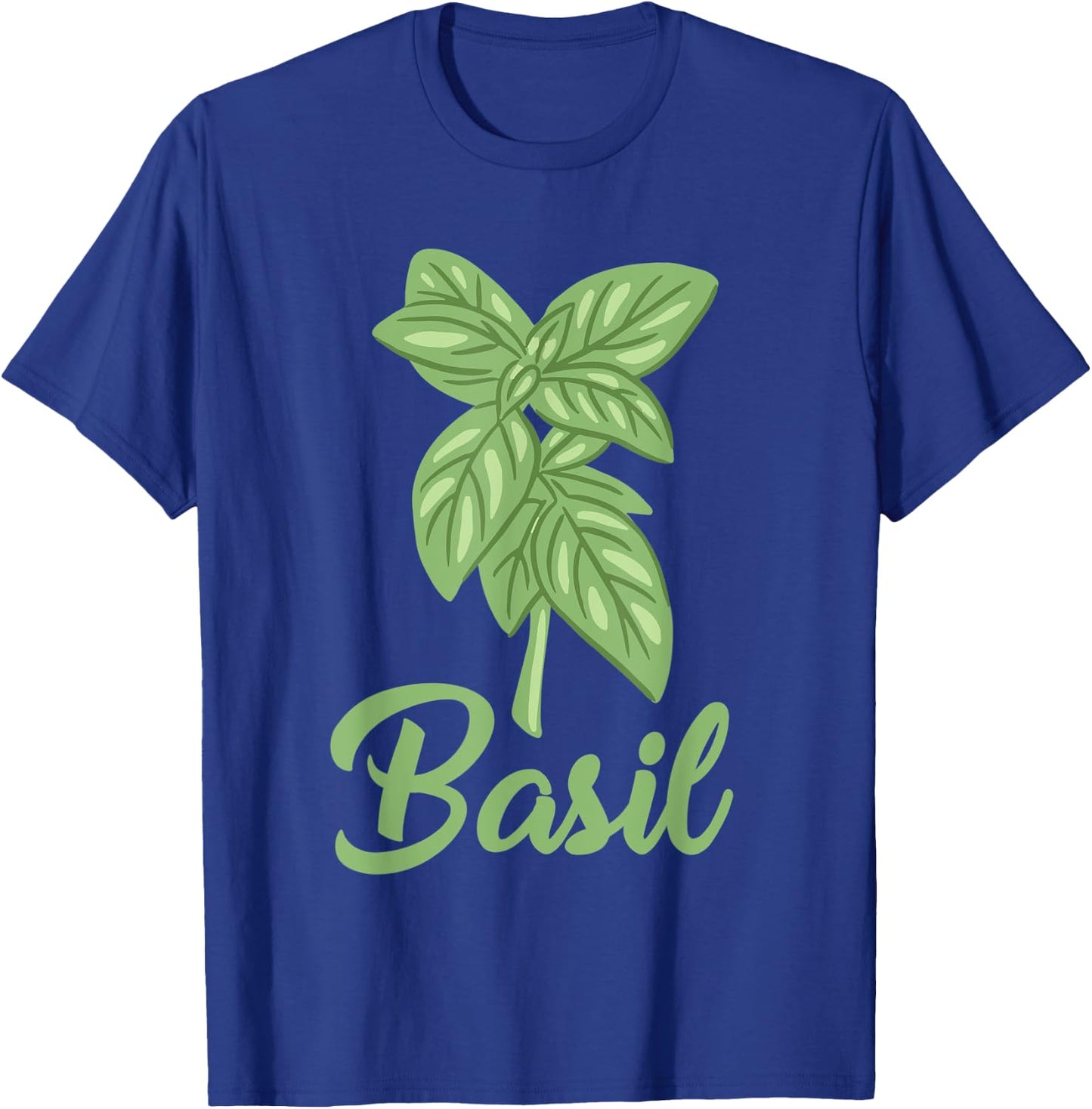 Basil Apparel Gardening Herbs Lover Basil Leaf T-Shirt - T-Shirt | Royal