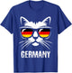Funny Cat German Flag Germany T-Shirt - T-Shirt | Royal