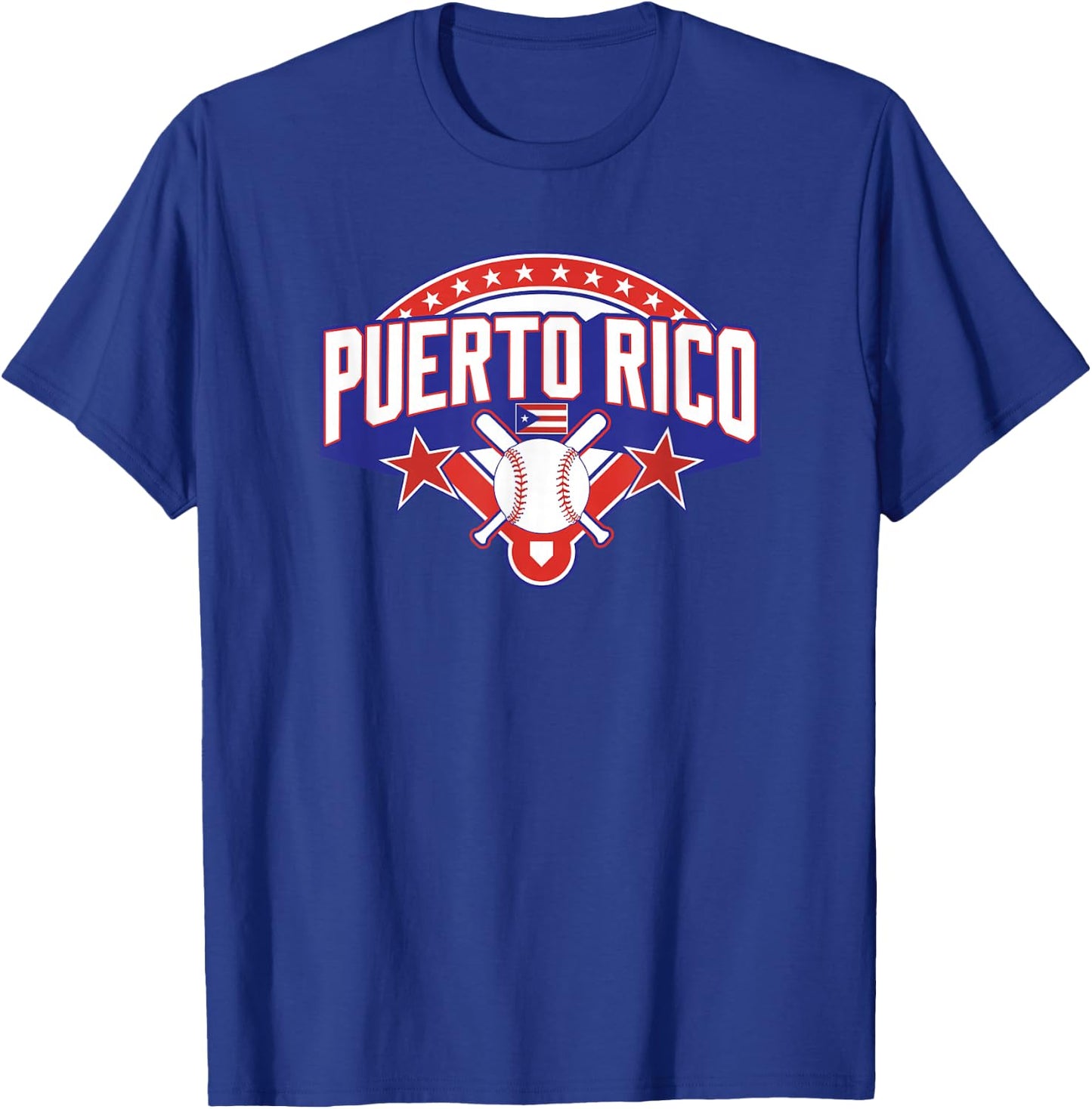Puerto Rico Baseball Puerto Rican Flag T-Shirt - T-Shirt | Royal