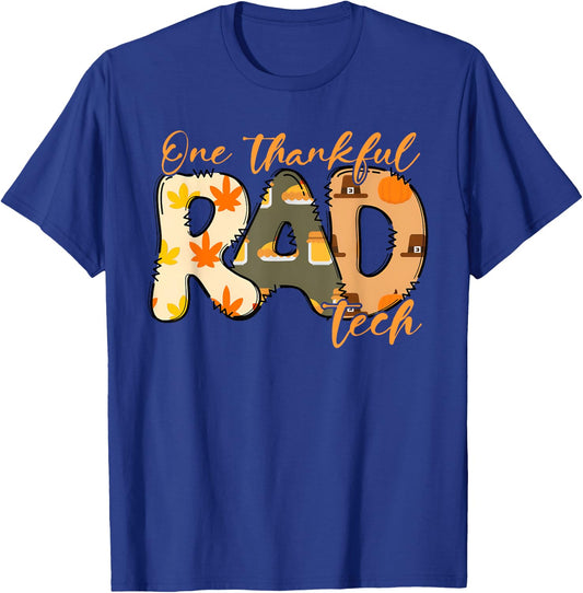 Thanksgiving Radiology One Thankful Rad Tech Medical Student T-Shirt - T-Shirt | Royal