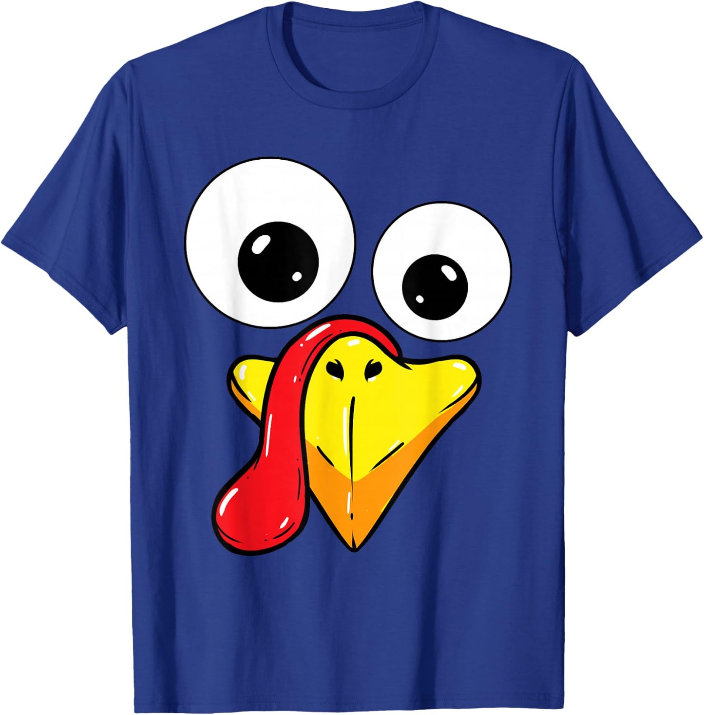 Thanksgiving Turkey Face Matching Family Costume Kids T-Shirt - T-Shirt | Royal