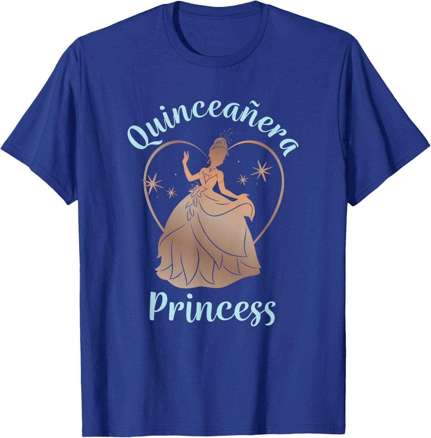Disney The Princess And The Frog Birthday Quinceañera Tiana T-Shirt - T-Shirt | Royal