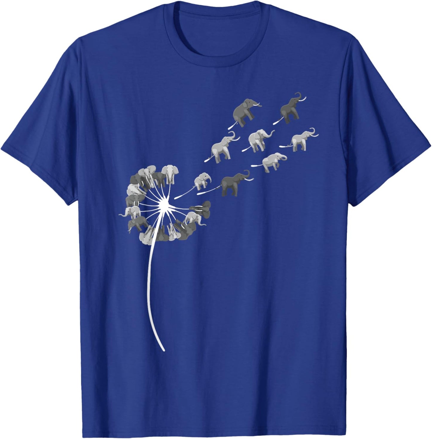 Dandelion Elephants Stuff for Elephant Lover | Elephant T-Shirt - T-Shirt | Royal