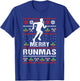 Marathon Merry Runmas Xmas Runner T-Shirt - T-Shirt | Royal