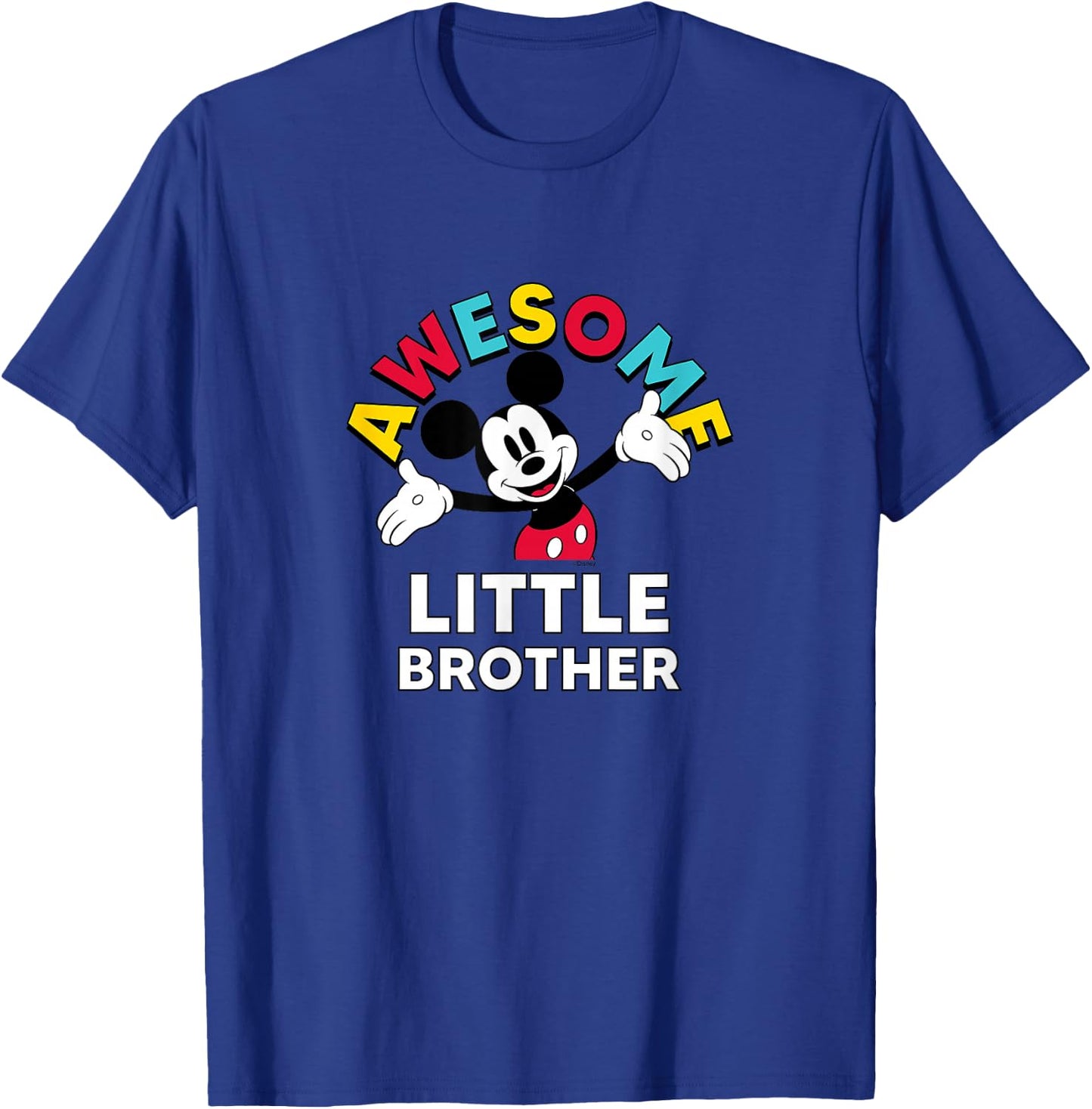 Disney - Mickey Awesome Little Brother T-Shirt - T-Shirt | Royal