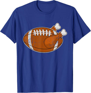 Funny turkey football for thanksgiving holiday season T-Shirt - T-Shirt | Royal
