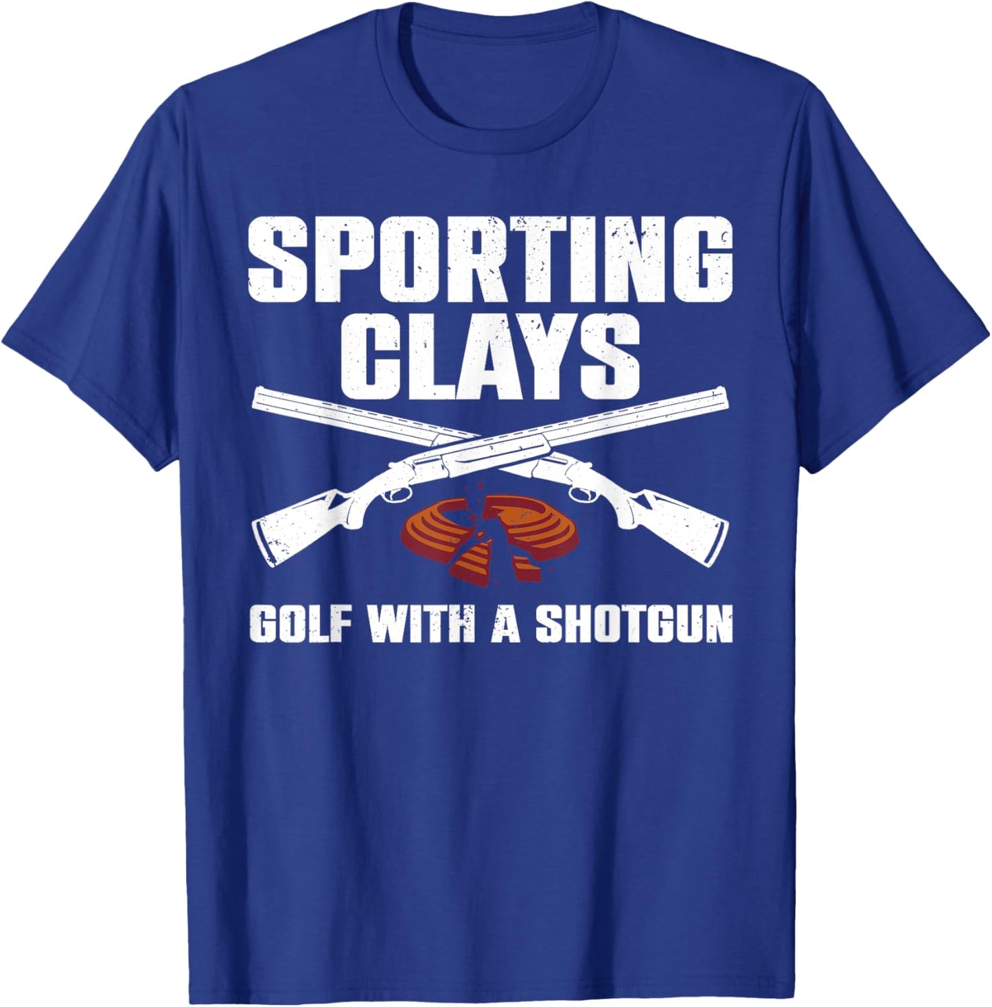 Cool Trap Shooting Women Skeet Clay Target Shooter T-Shirt - T-Shirt | Royal