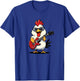 Chicken playing Electric Guitar, Chicken Guitarist T-Shirt - T-Shirt | Royal