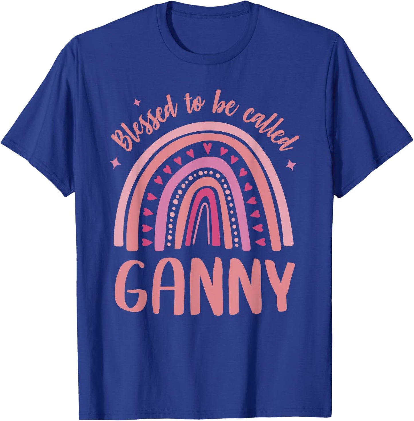 Ganny for Grandma Women Mother's Day Blessed Ganny T-Shirt - T-Shirt | Royal