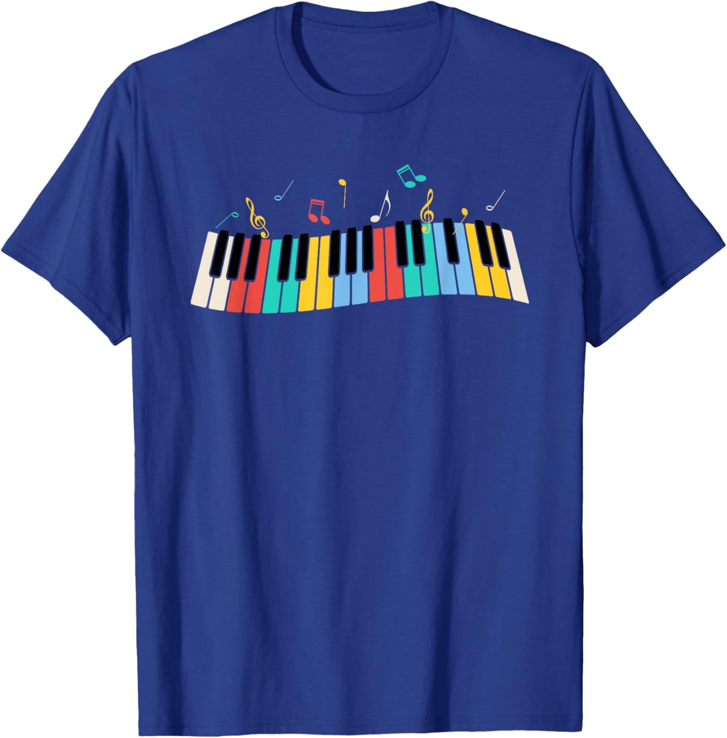 Musical Instrument Piano Gift Men Women Kids Cool Piano Keyboard Player Funny Pianist Keyboardist Outfit T-Shirt - T-Shirt | Royal