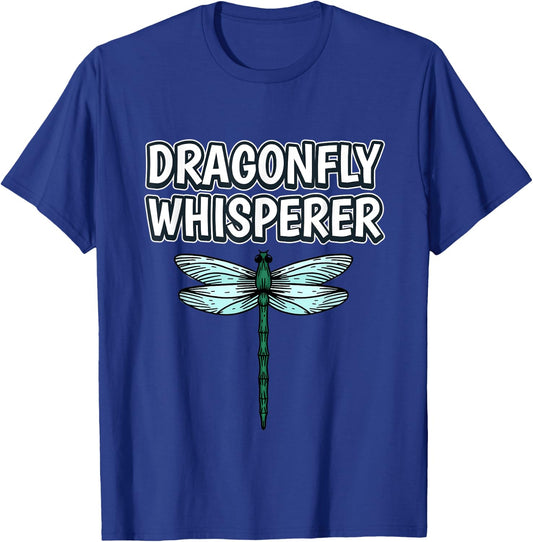 Dragonfly Whisperer Funny Insect Quote Dragonflies T-Shirt - T-Shirt | Royal