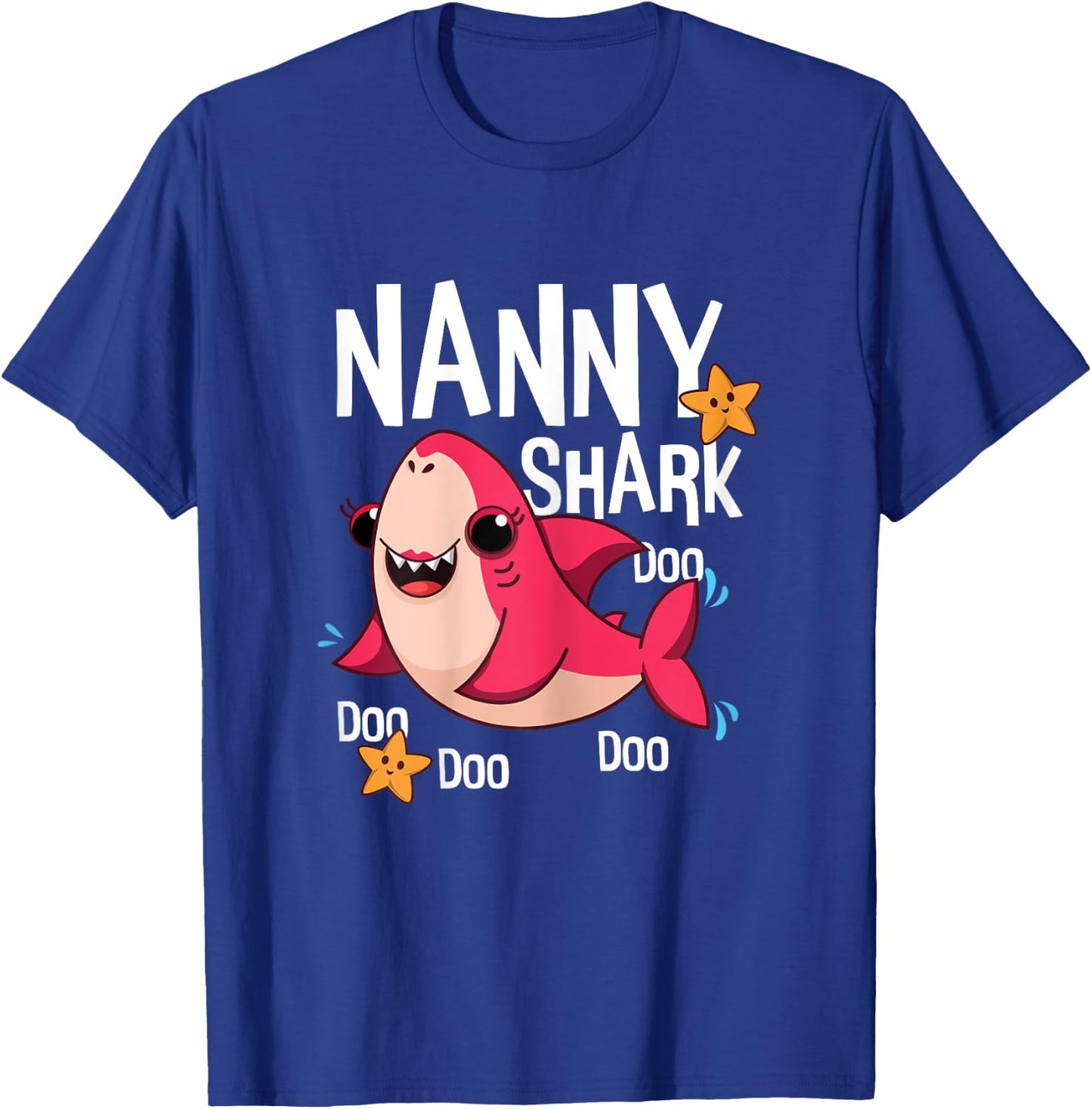 Cute Kawaii Shark Nanny Mom Mama Mommy Mother's Day T-Shirt - T-Shirt | Royal