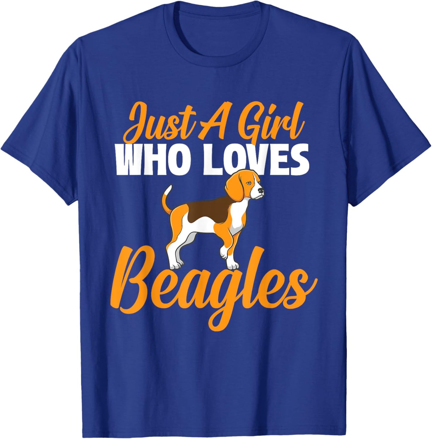 Just A Girl Who Loves Beagles - Dog Lover Pet Owner Puppy T-Shirt - T-Shirt | Royal